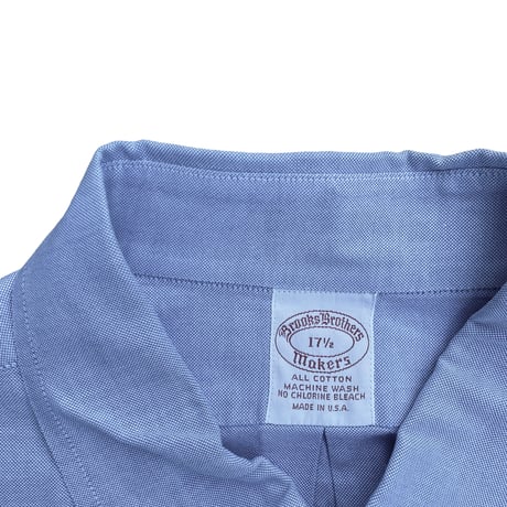 Brooks Brothers makers Oxford S/s Shirts Size-L MADE IN USA