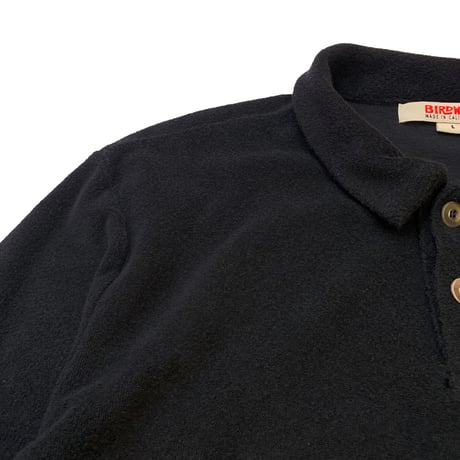 PILE L/S POLO SHIRT size L MADE IN USA