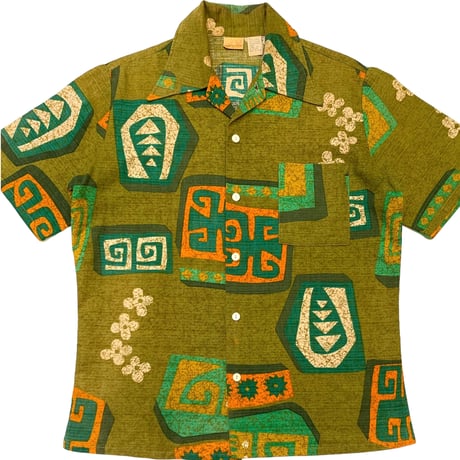 70's Sears Cotton Hawaiian Shirt size M