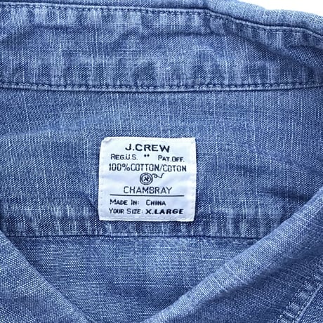 J.CREW S/s Chambray shirt Size-XL