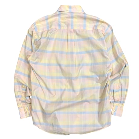 00's BURBERRY L/S CHECK SHIRT MADE IN USA size M