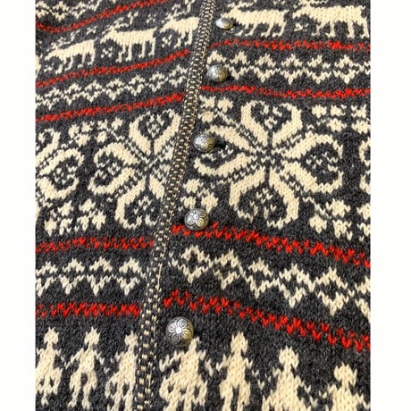 🇳🇴HAND MADE NORWAY CARDIGAN size XL程