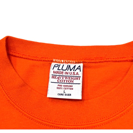 90-00's PLUMA SOLID T-SHIRT MADE IN USA🇺🇸 size L・MINT CONDITION