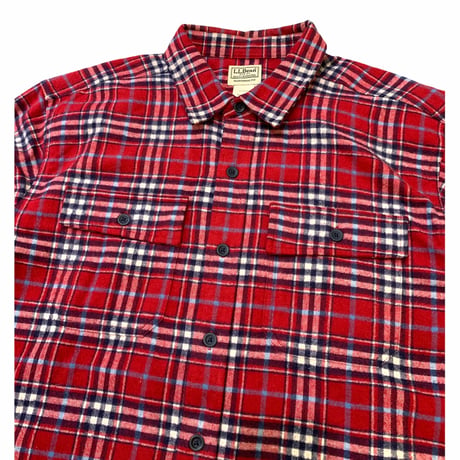 L.L.Bean Checked Chamois Cloth Shirt size XXL程