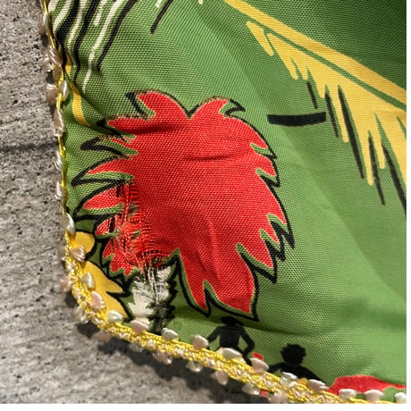 40s-60s Aloha Fabric Rug Size-105×105cm