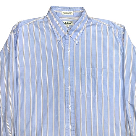 90's L.L.Bean L/S STRIPE SHIRT size L〜XL程度