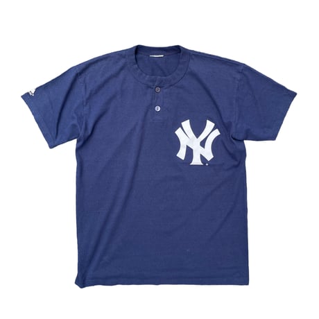 New York Yankees Henry Neck Tee Size-S~M Majestic