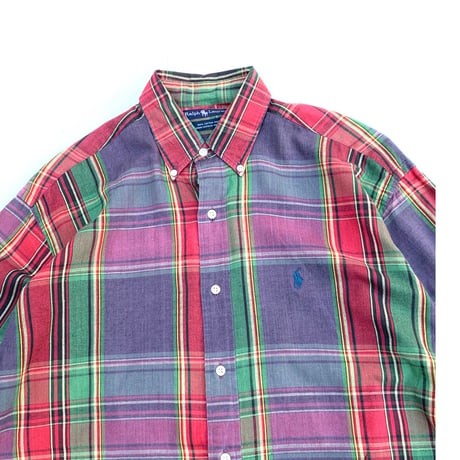 Polo Ralph Lauren  Madras Check S/s Shirt Size-M