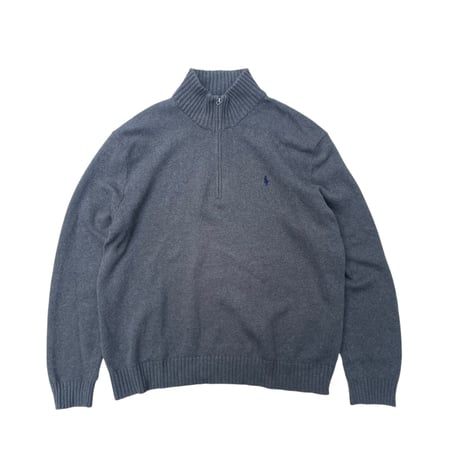Polo Ralph Lauren Half Zip Cotton Knit Size-XL