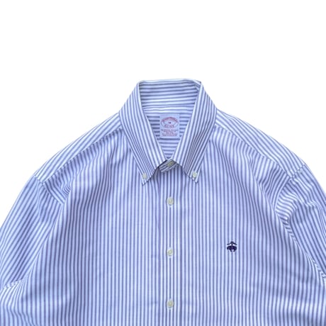 Brooks Brothers B.D Shirt Size-M purple × White