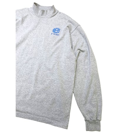 90's e-zone Mock Neck L/S T-shirt size XL・Made in usa🇺🇸