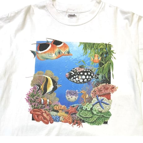 00's HUMAN-I-TEES SEA T-SHIRT size M程度