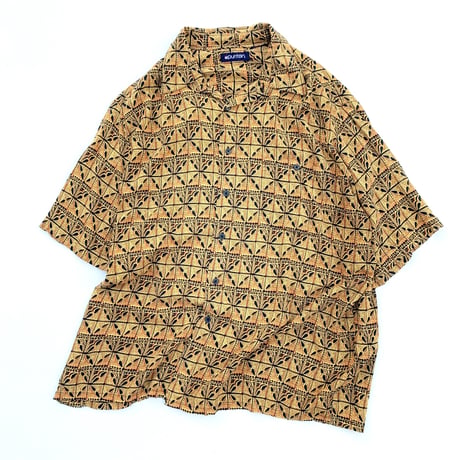 RAYON NATIVE PATTERN SHIRT size L程