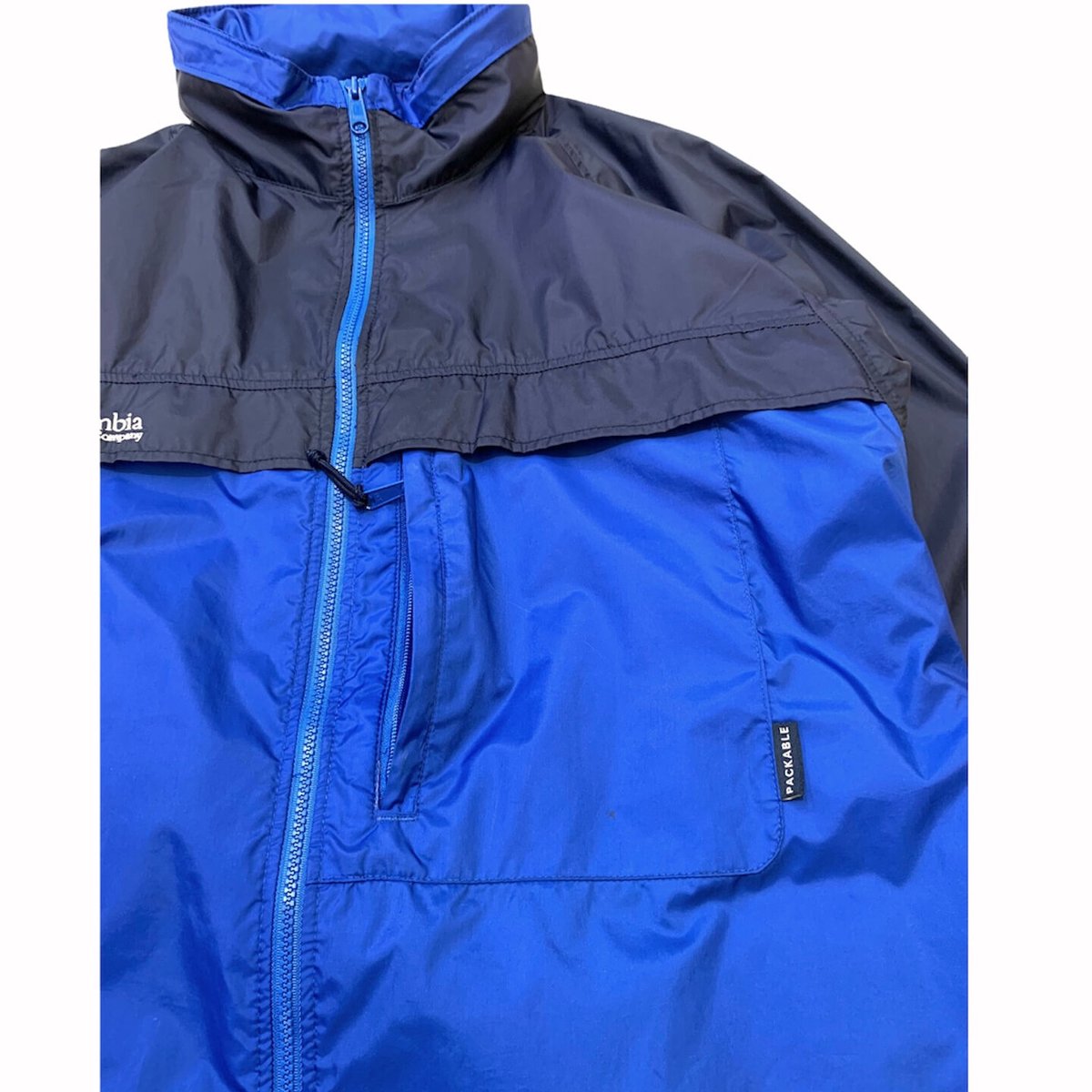 PACKABLE NYLON JACKET (NAVY) L