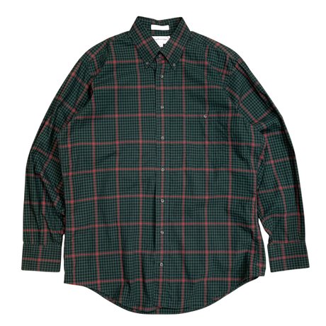 90's BURBERRYS L/S CHECK SHIRT MADE IN USA size M