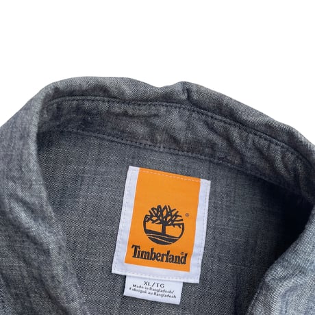 Timberland Black Chambray Shirt Size-XL