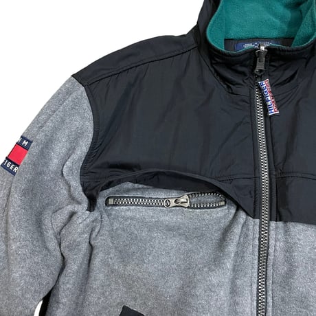 TOMMY HILFIGER Zip Fleece Size-L 90s~ Condition-mint