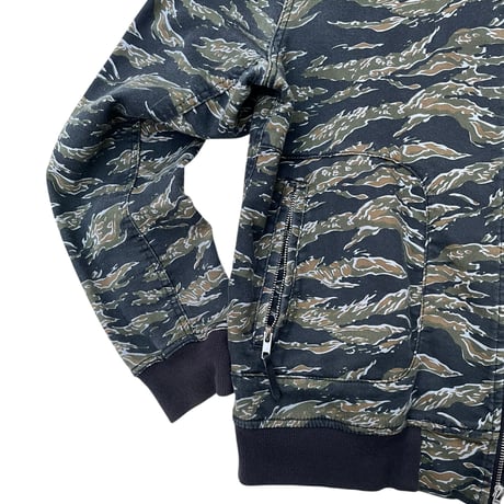TRUE RELIGION Tiger Camo Zip Sweater Size-XL
