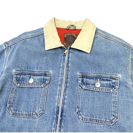 GAP BLUE JEANS  FLEECE LINER DENIM JACKET size M程