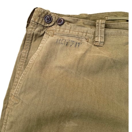 Polo Ralph Lauren 43khaki Type Herringbone Pants W38 L34