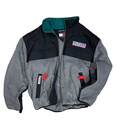 TOMMY HILFIGER Zip Fleece Size-L 90s~ Condition-mint