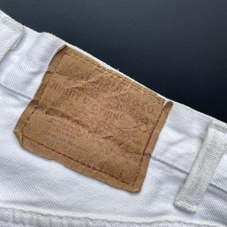 Levi’s 501 White Denim Pant’s Sizew30 L29 MADE IN USA 1984’