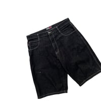 SOUTHPOLE Black Denim Shorts Size-36 90s~