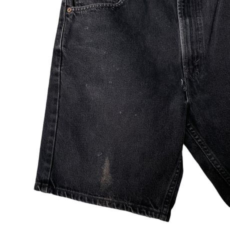 Levi’ 505 Black Denim Shorts Size-w36 MADE IN MEXICO