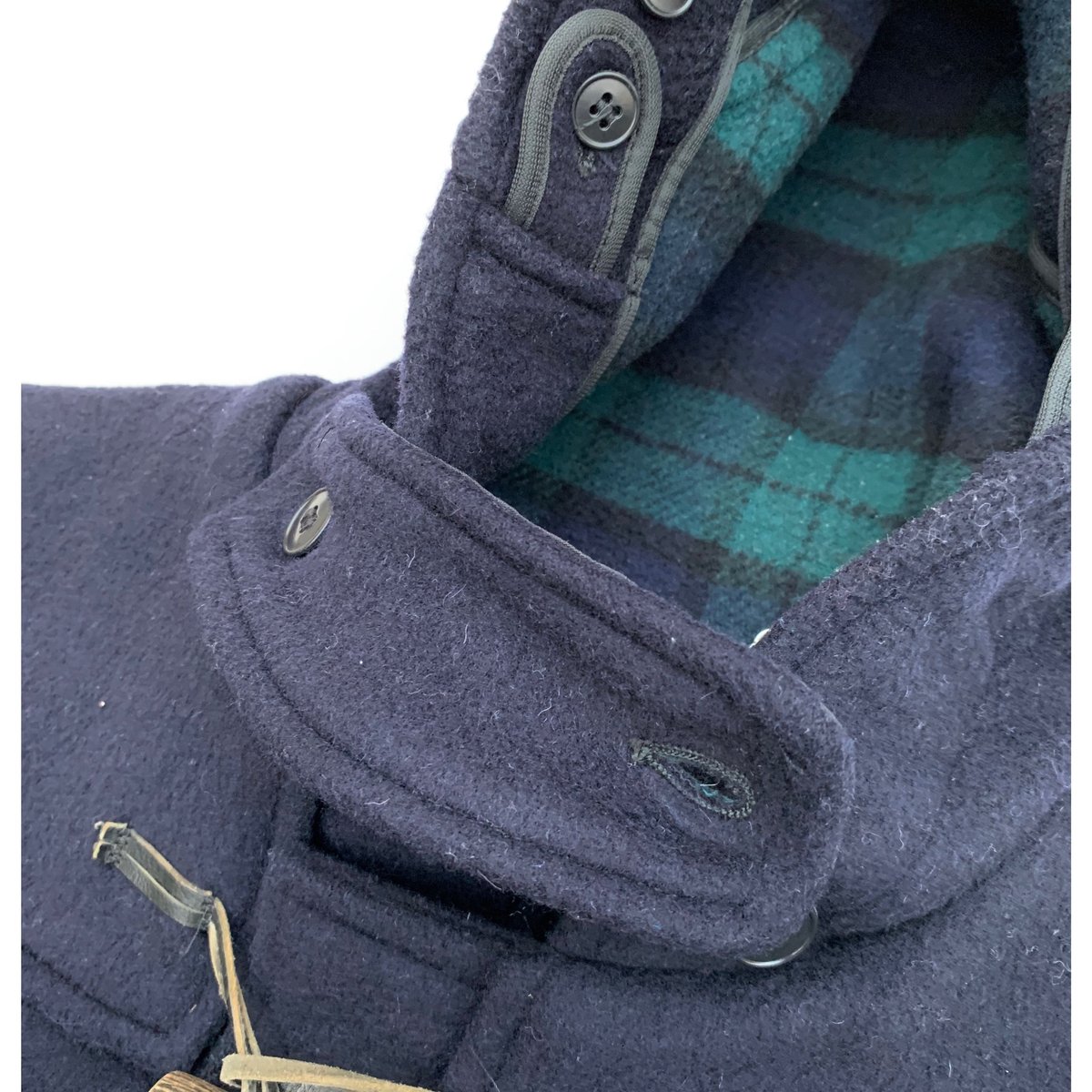 TARTANEER BY GLOVERALL DUFFLE COAT MADE IN ENGL