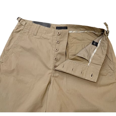 NOS 00's BANANA REPUBLIC STRIPE COTTON POPLIN SHORTS size 32inch