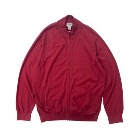 L.L.Bean Zip Knit Size-XXL Cotton×Cashmere
