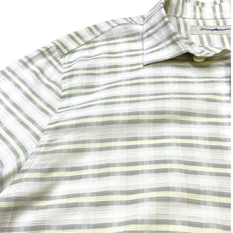 🌴Tommy Bahama Check Shirt(Silk/Cotton) size XL
