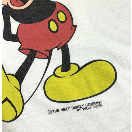 Official 70-80's Mickey T-shirt size One Size Fits All( XL〜XXL程)