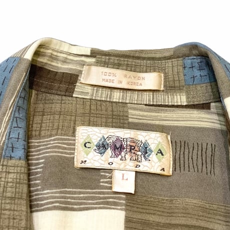 🐘CAMPIA MODA RAYON SHIRT size L