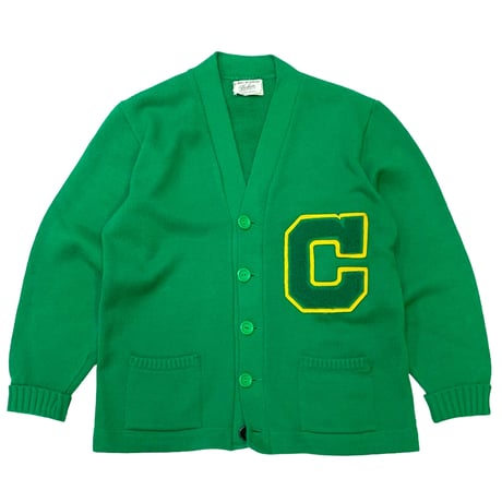 60-70's Lettered Acrylic Cardigan size S程