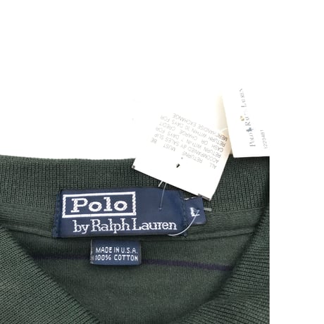 Polo Ralph Lauren “Striped Polo Shirts” Size-L “MADE IN USA” New