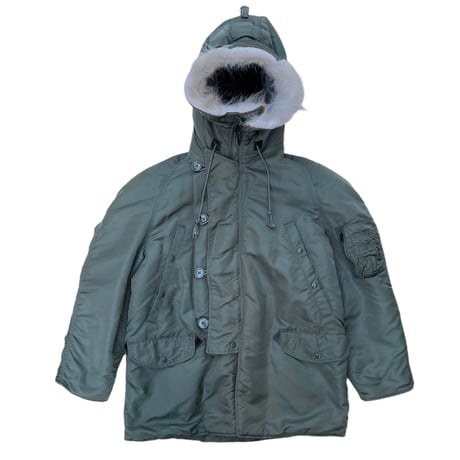 ALPHA INDUSTRIES N-3B Jacket Size-MEDIUM 80s.90s~ MADE IN USA