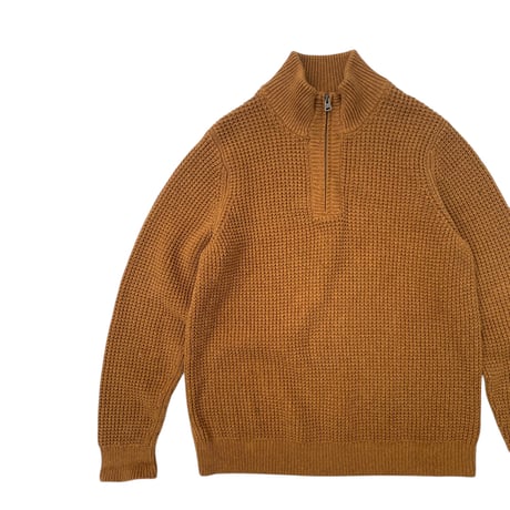 L.L.Bean Half Zip Cotton Knit Size-M