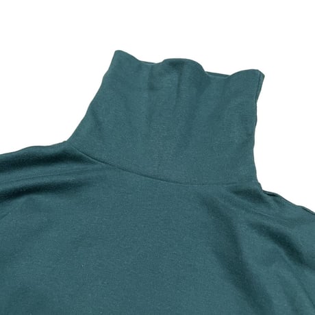 ST JOHN'S BAY Hi-neck L/s Tee Size-L MADE IN USA 90s~