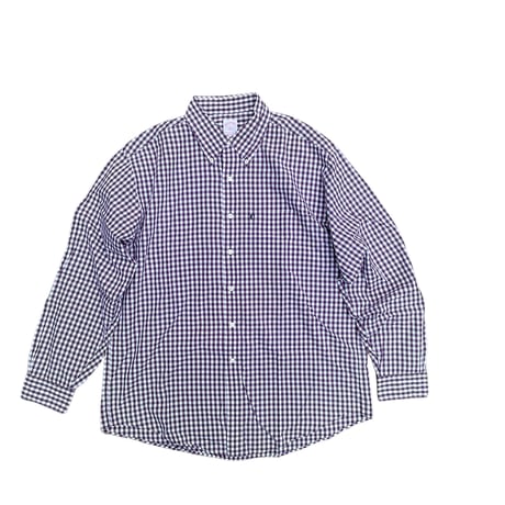 Brooks Brothers Purple Gingham check L/s Shirt Size-L