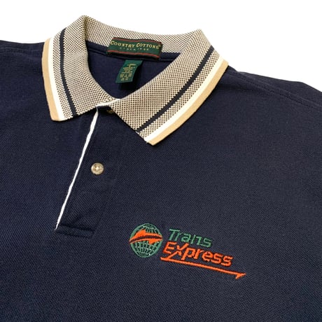 Trans Express Polo Shirt size L・Mint Condition