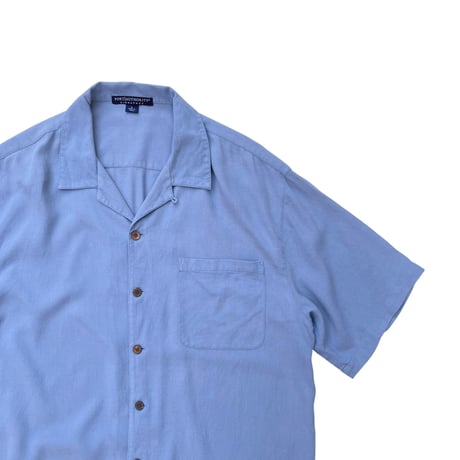 TORO Open Collar Shirt Size-L SILK × COTTON