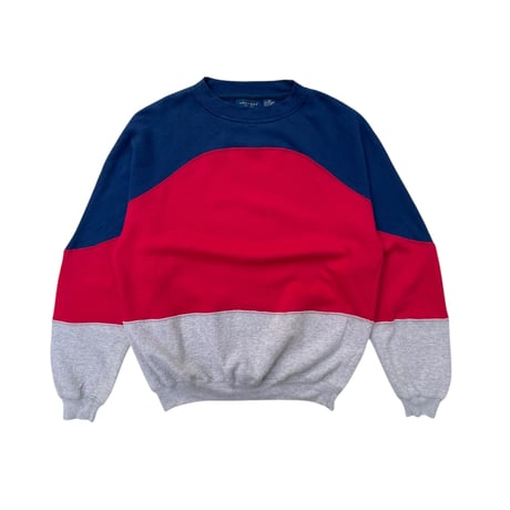 “ TOWNCRAFT “ Multi Color Sweater Size-L 90s~