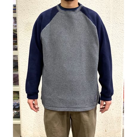 Raglan Sleeve Fleece Sweater size L〜XL程