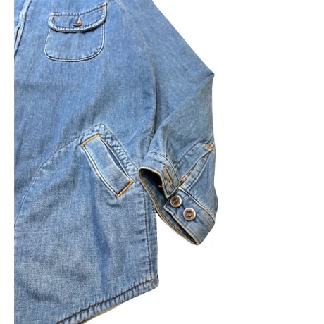 WOMEN'S  90's DENIM SHIRT JACKET MADE IN USA🇺🇸 WOMEN'S・L