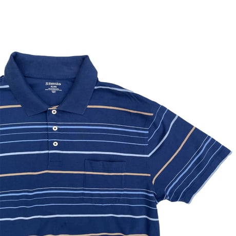ST.JHON’S BAY STRIPED S/S POLO SHIRT Size-XL