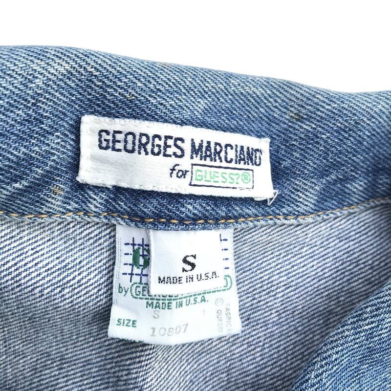 GUESS by GEORGES MARCIANO Denim Jkt 80s~ Size-S