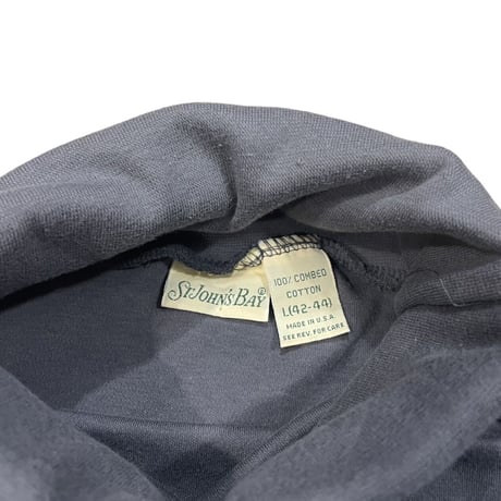 ST JOHN'S BAY  Hi-neck L/s Tee Size-L MADE IN USA 90s~