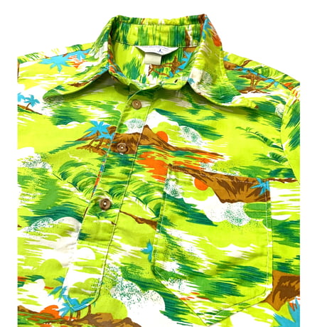 70's JC Penney Pullover Aloha Shirt size M〜L程