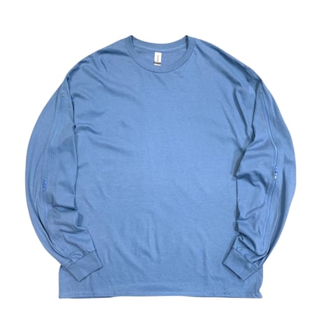 ZIP SLEEVE L/S T-SHIRT size XL・MINT CONDITION